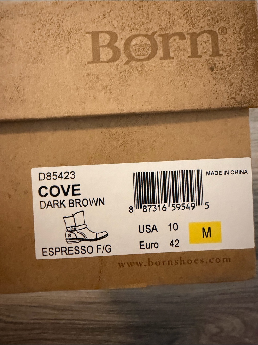 Previously loved Born Dark Brown Leather Women's Ankle Booties with Buckle - Picture 7 of 7